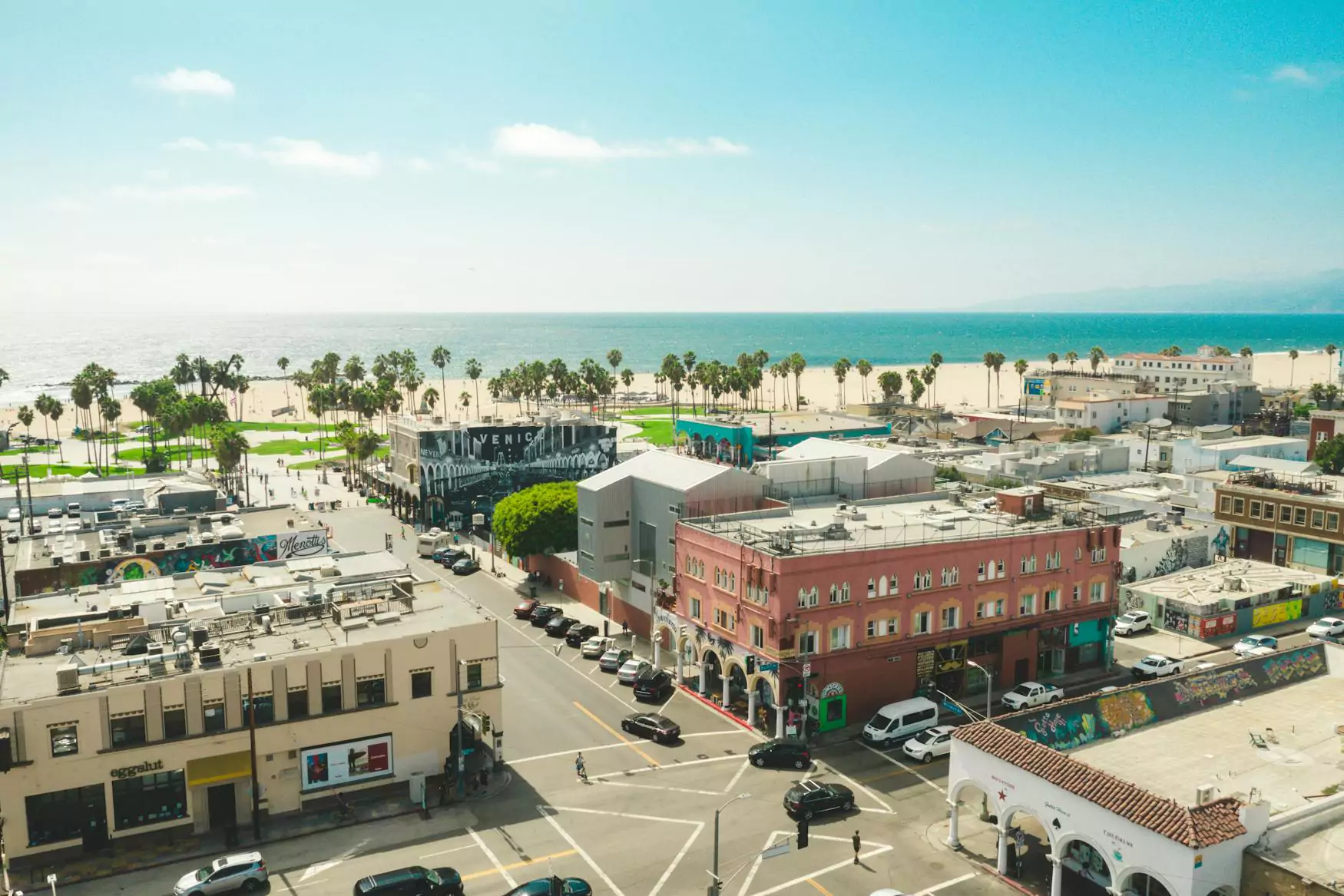 Residential And Commercial Buildings In California Usa